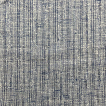 1970’s Striped Blue Linen Blend Fabric - BTY