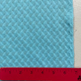 1970's Turquoise Knitted Fabric - BTY