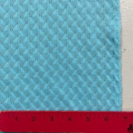 1970's Turquoise Knitted Fabric - BTY