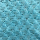 1970's Turquoise Knitted Fabric - BTY