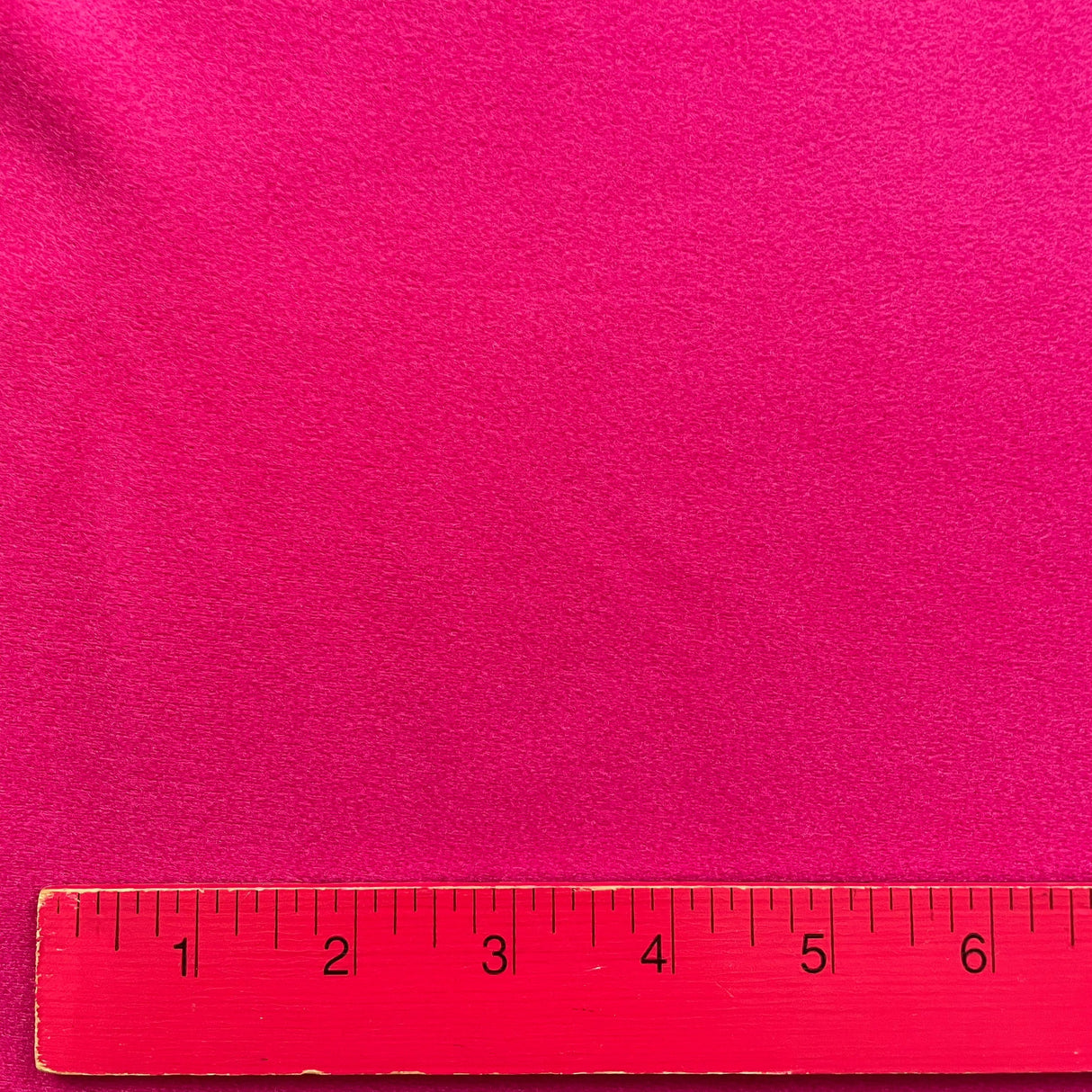 1970's Bright Pink Solid Fuzzy Fabric