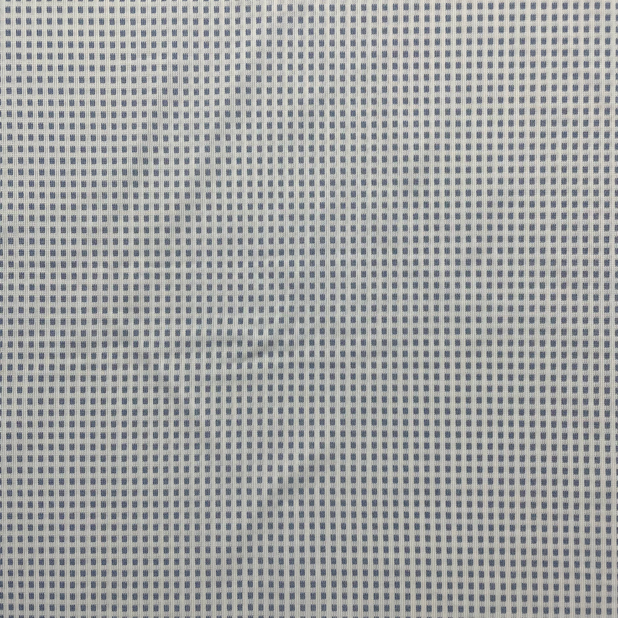 1970's Grey Blue Square Pattern "Summakool" Polyester Fabric