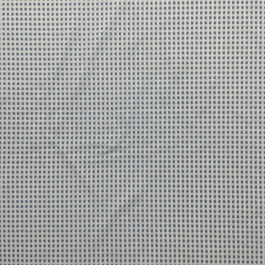 1970's Grey Blue Square Pattern 