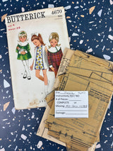 1950's-1970's Vintage Pattern LOT of INCOMPLETE Children's Patterns