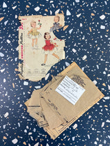 1950's-1970's Vintage Pattern LOT of INCOMPLETE Children's Patterns