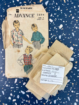 1950's-1970's Vintage Pattern LOT of INCOMPLETE Children's Patterns