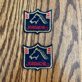 1970’s Embroidered Jordache Appliques - set of 2