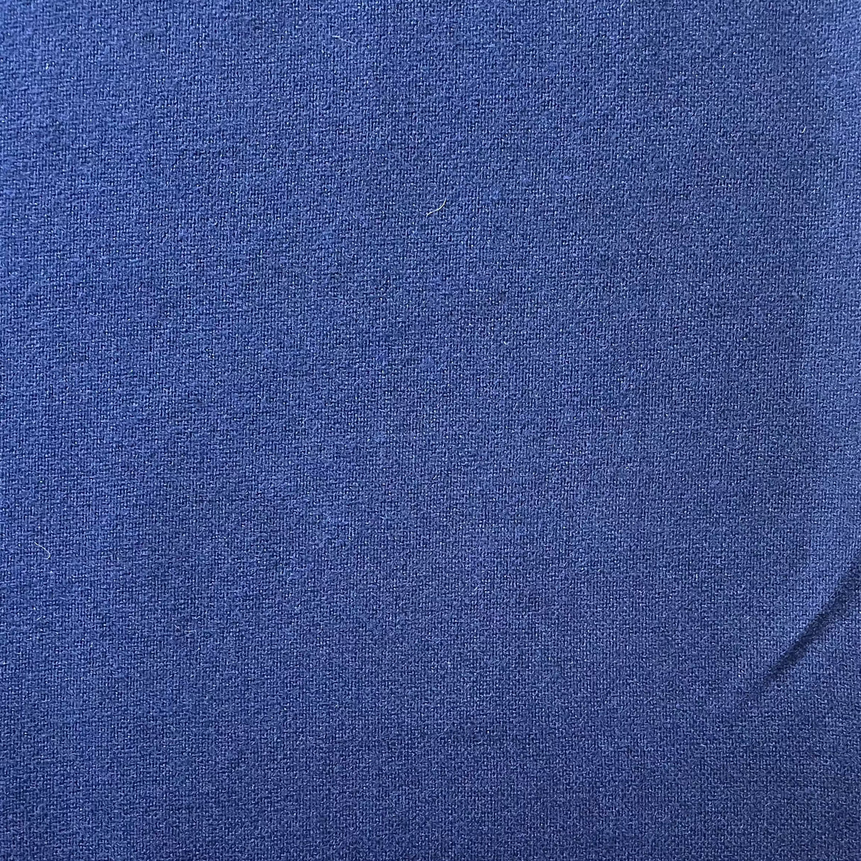 1970's Deep Blue Viscose Wool Fabric - BTY