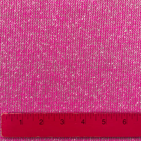 1970’s Cohama Pink and Lime Green Speckled Bonded Fabric - BTY