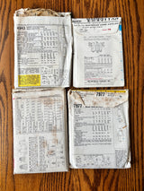 1960-70’s Vintage Pattern LOT of UNCHECKED patterns - Bust 31-37" - Lot B