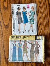 1960-70’s Vintage Pattern LOT of UNCHECKED patterns - Bust 31-37" - Lot B