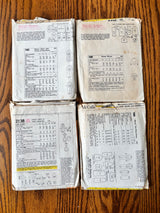 1960-70’s Vintage Pattern LOT of UNCHECKED patterns - Bust 30-38" - Lot C