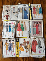 1960-70’s Vintage Pattern LOT of UNCHECKED patterns - Bust 31-38" - Lot A