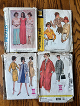 1960-70’s Vintage Pattern LOT of UNCHECKED patterns - Bust 31-38" - Lot A