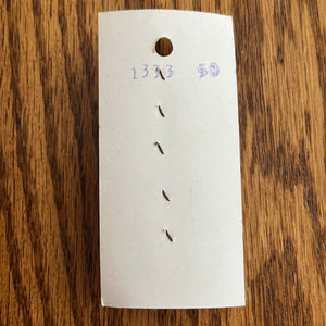 1960’s Doreen Wooden Shank Buttons - Dark Wood - set of 5 - 1 1/4" - on card