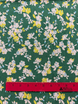 2000’s Crinkle Pleated Green with Small Florals Fabric - P261