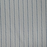 1970’s Blue Tan and White Stripe Fabric-  Polyester - BTY