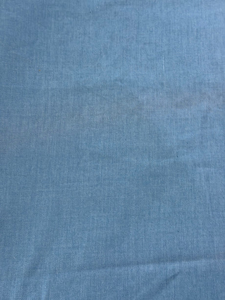 1970’s Medium Blue Wash Cotton Denim Fabric (P265)