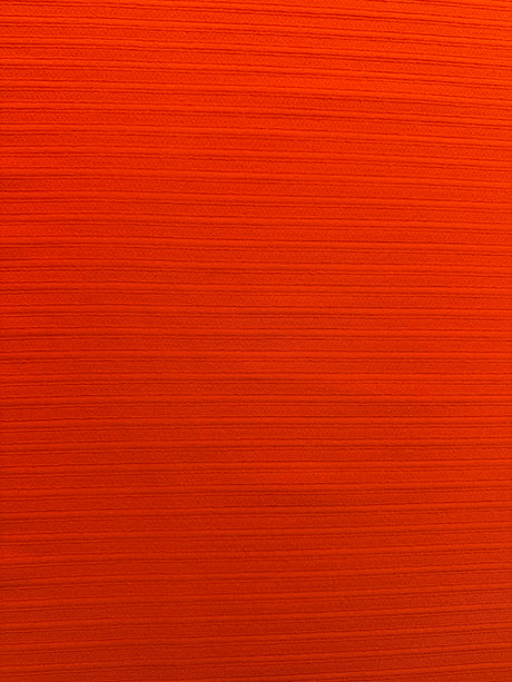 1970’s Bright Orange Ribbed Double Knit Polyester Fabric (P264)