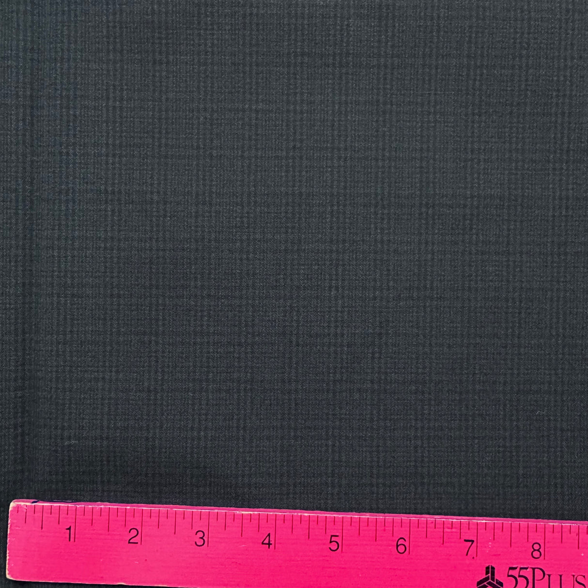 1970’s Black and Dark Grey Plaid Suiting fabric (P6)