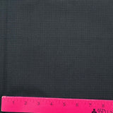 1970’s Black and Dark Grey Plaid Suiting fabric (P6)