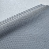 1970's Grey Ribbed Soft Double Knit Polyester Fabric (B2)- BTY