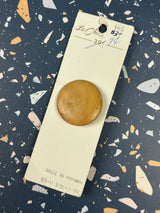 1980’s Le Chic Light Wooden Shank Button - 1 3/8” - on card