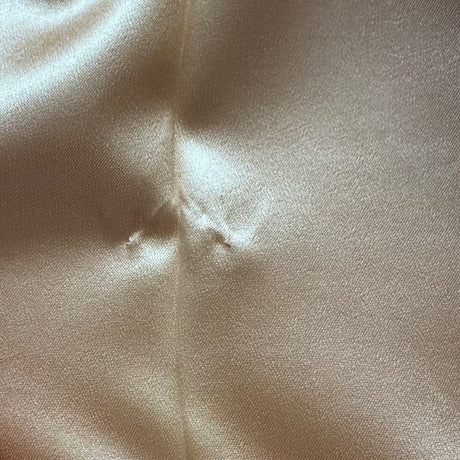 1970’s Amber Gold Creped Back Satin Fabric by Cameo (X3) - BTY