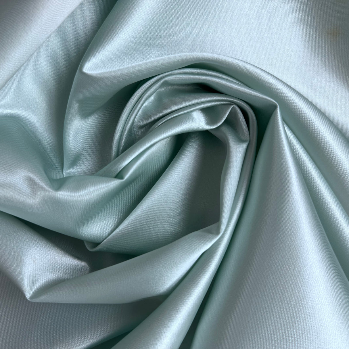 1970’s Light Cyan Blue Creped Back Satin Fabric by Cameo (X4) - BTY