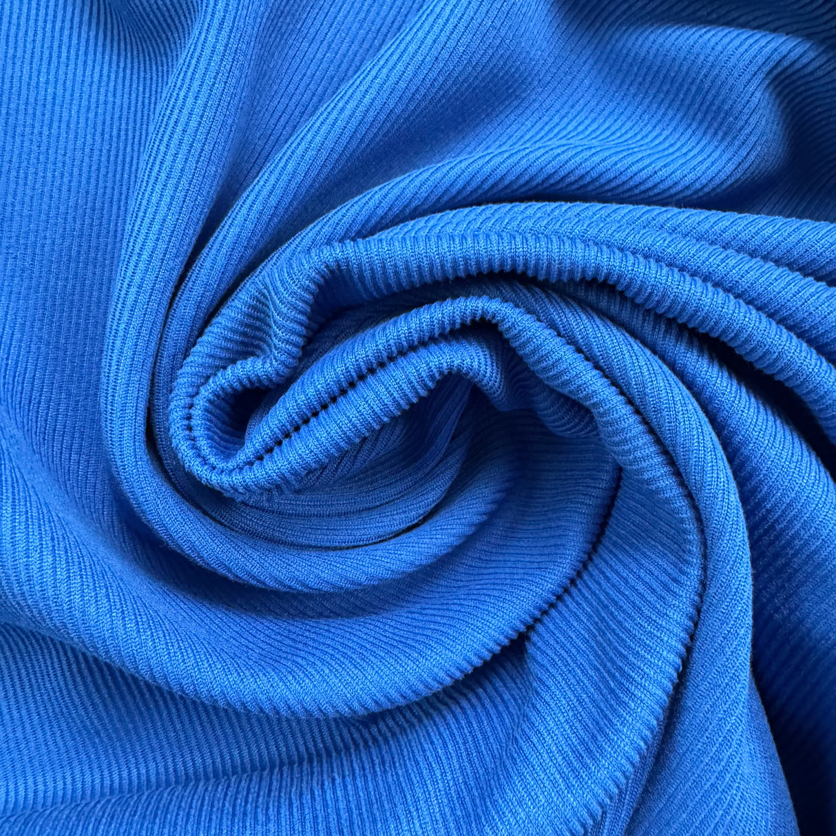 1970's Royal Blue Polyester Fabric by Texfi Counterknits (D4) - BTY