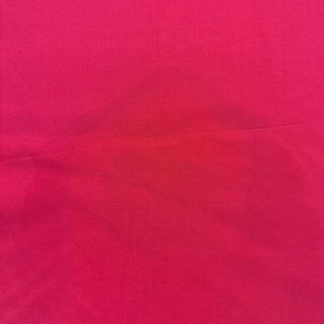 1990's Red Cotton Rayon Blend Fabric (D6)