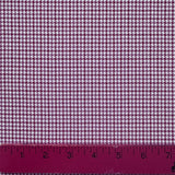 1970's Rose Cranberry and White Houndstooth Dacron Polyester and Nylon Blend Fabric by Burlington Klopman (D8) - BTY