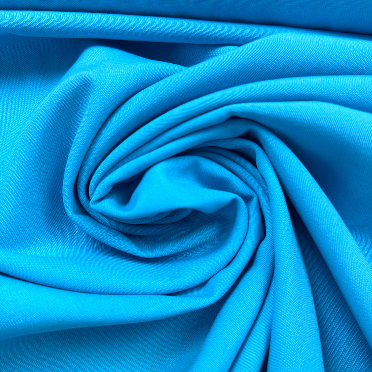 1970's Turquoise Polyester and Rayon Blend Fabric by Burlington Klopman (E4) - BTY