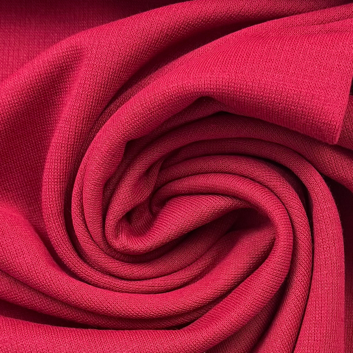 1970's Red Sweater Knit Polyester and Wool Blend Fabric by J/M Fabric (F2) - BTY