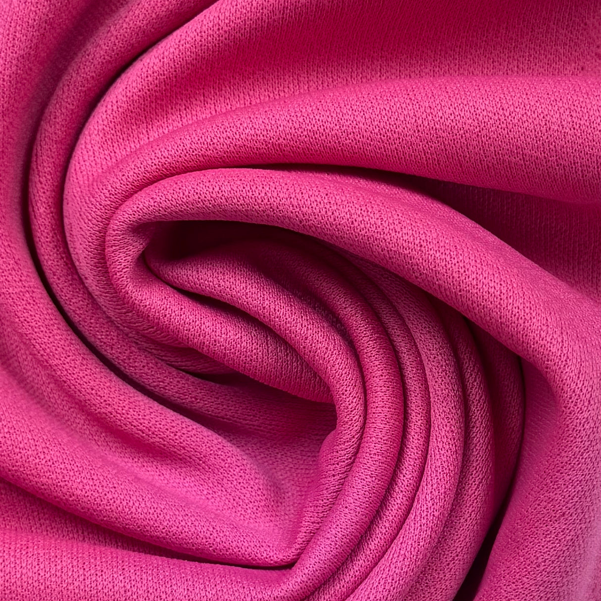 1970's Hibiscus Pink Polyester Double Knit Fabric by Jarmel (F3) - BTY