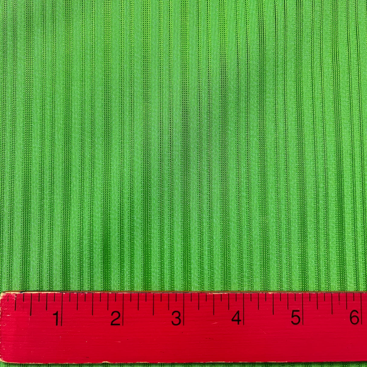 1970’s Green Matte and Shiny Striped Fabric- Polyester