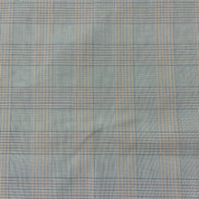 1960’s Blue and Yellow Plaid Suiting Fabric - Polyester Cotton Blend - BTY