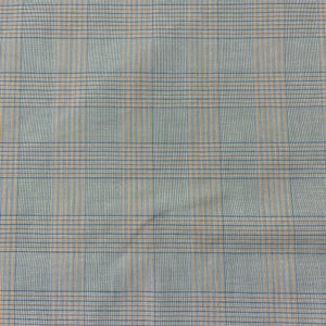 1960’s Blue and Yellow Plaid Suiting Fabric - Polyester Cotton Blend - BTY