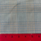 1960’s Blue and Yellow Plaid Suiting Fabric - Polyester Cotton Blend - BTY