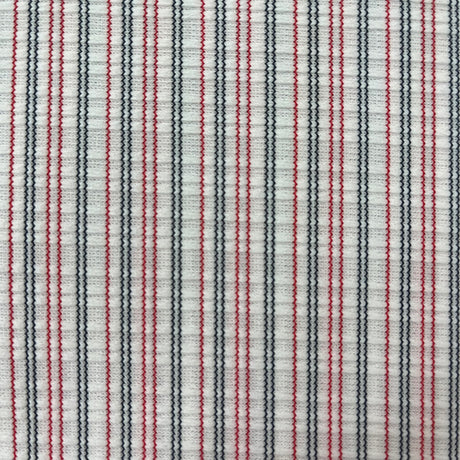 1970’s Red, White, and Blue Stripe Polyester Double Knit Fabric - BTY