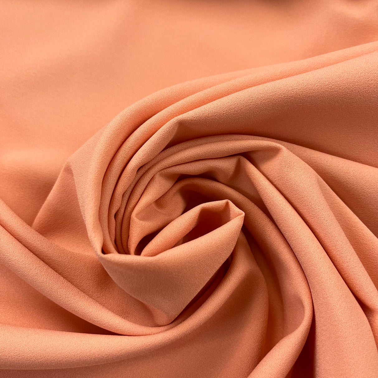 1970’s Coral Solid Color Fabric - Polyester - BTY