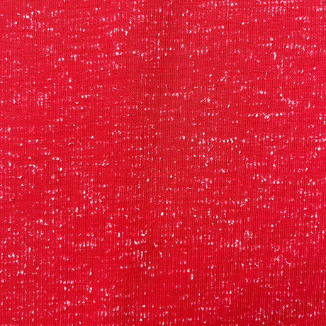 1970’s Red with White Speckles Fabric- Polyester Jersey - BTY