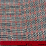 1960’s Red, White, and Blue Plaid Fabric - Cotton blend - BTY