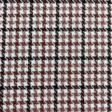 1970’s Brown and Black Houndstooth Fabric - Poly/Nylon Blend-BTY