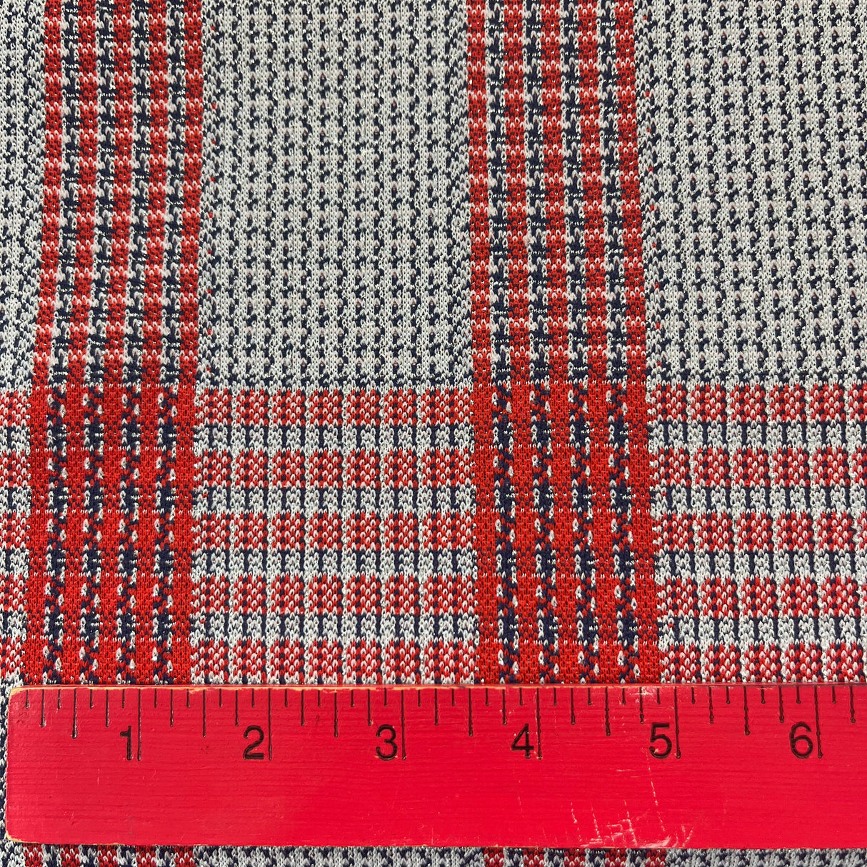 1970’s Sparkle Plaid Fabric - Double Knit Polyester-BTY (K7)