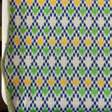 1970’s Green, Blue and Yellow Diamond Double Knit Polyester - BTY