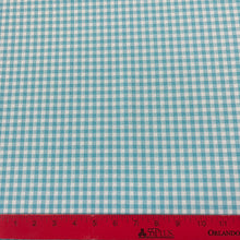 1960’s Blue and White Gingham Fabric - Double Knit Polyester - BTY