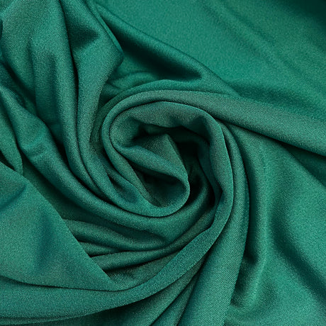 1970’s Deep Green Crepe Fabric - Nylon - BTY