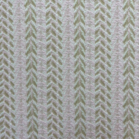 1970's Pink and Tan Herringbone Polyester Fabric - BTY