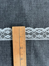 1970’s White Scallop Nylon Edge Lace - BTY (TR28)
